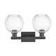 preview thumbnail 49 of 57, Innovations Lighting Downtown Urban - Preston - 2 Light 16" Globe Shade Bath Vanity Light