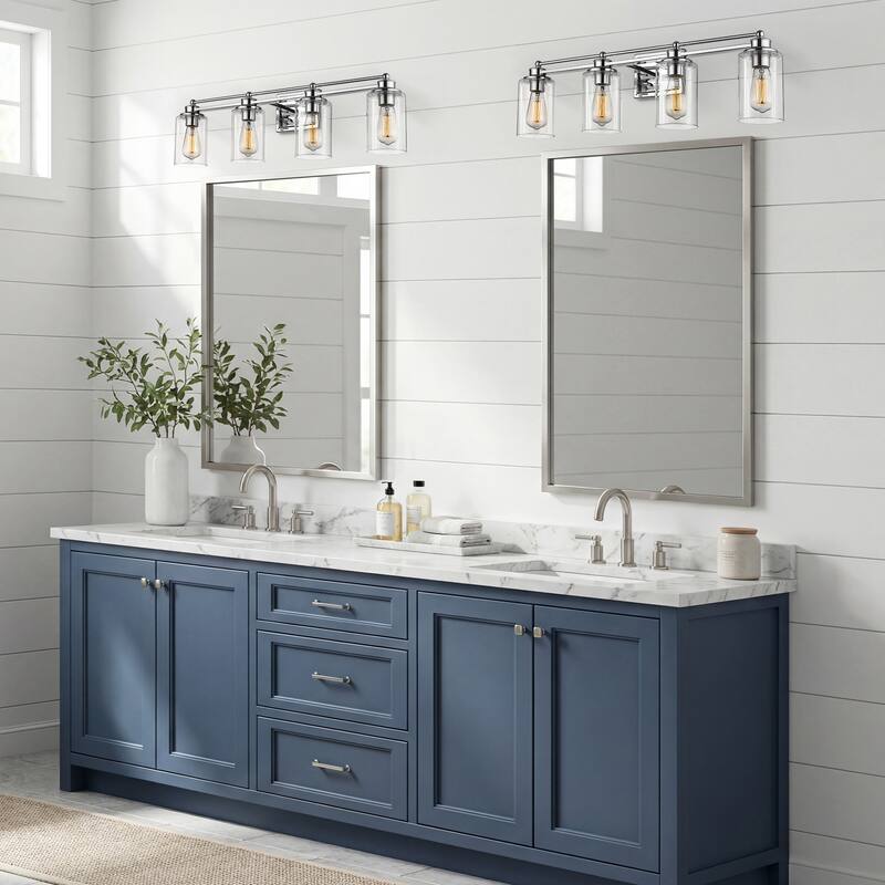 Bathroom Vanity Light,Wall Sconce Lamp Over Mirror with Clear Glass Shade