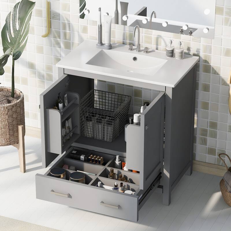 30" Bathroom Vanity with Single Sink