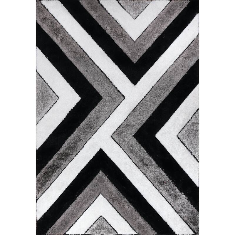 Santorini Collection Abstract Angle Area Rug