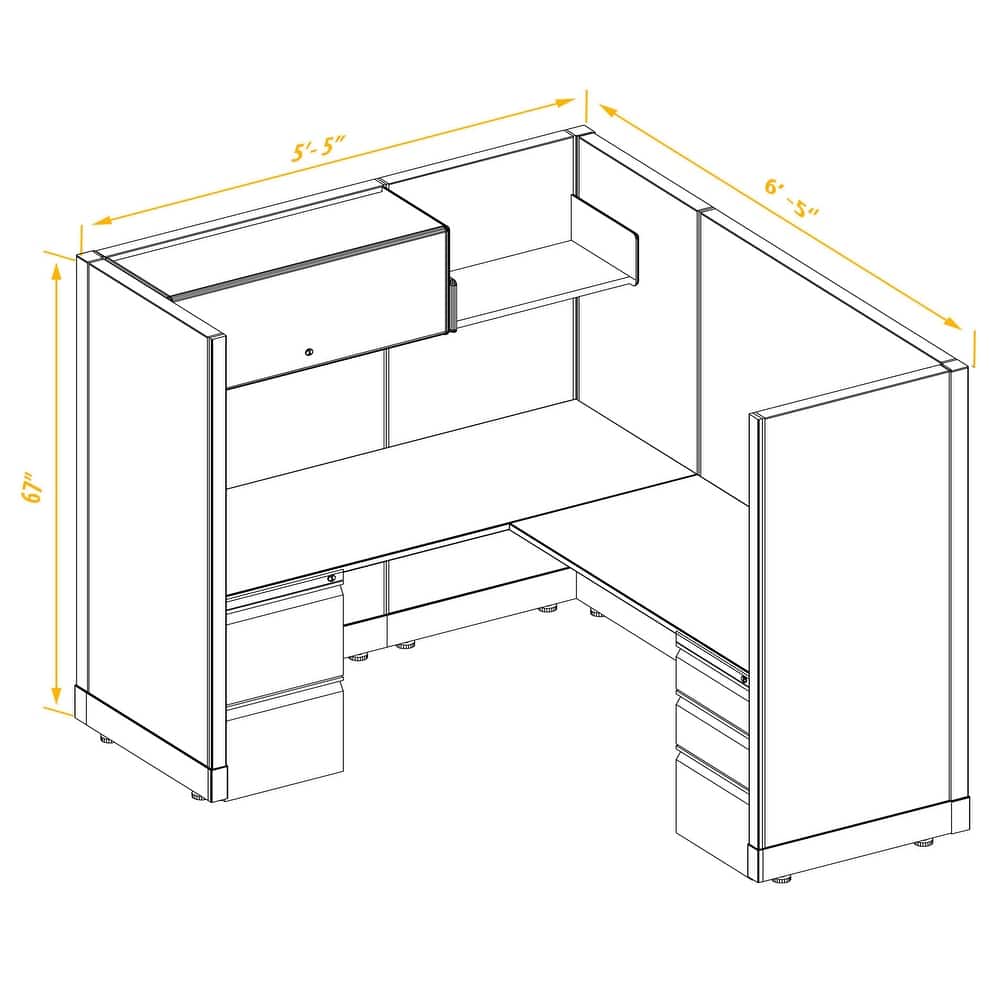 Office Cubicles 67H Non Powered