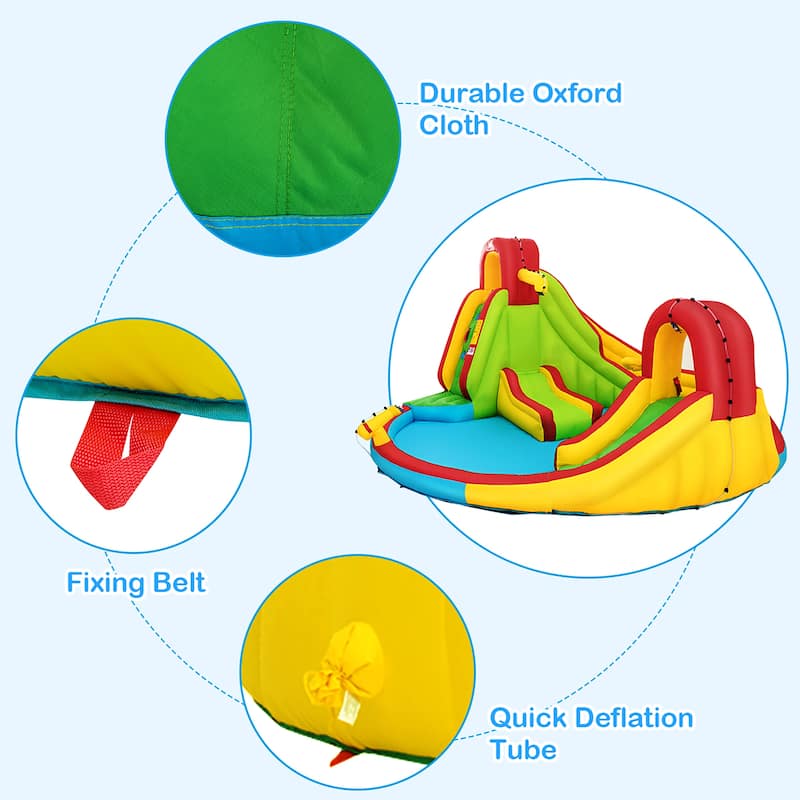 7 in 1 Inflatable Water Slide Bounce Park Splash Pool Water Park
