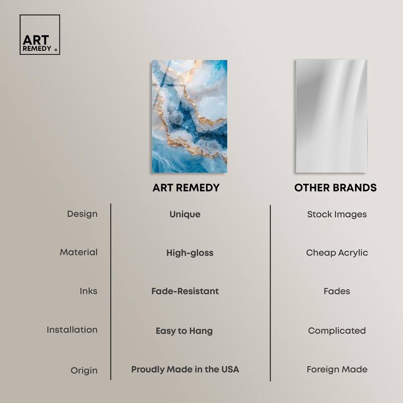 Molten Topaz I Acrylic by Art Remedy, Ready to Hang