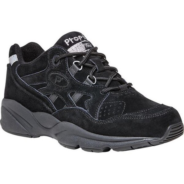 propet black walking shoes