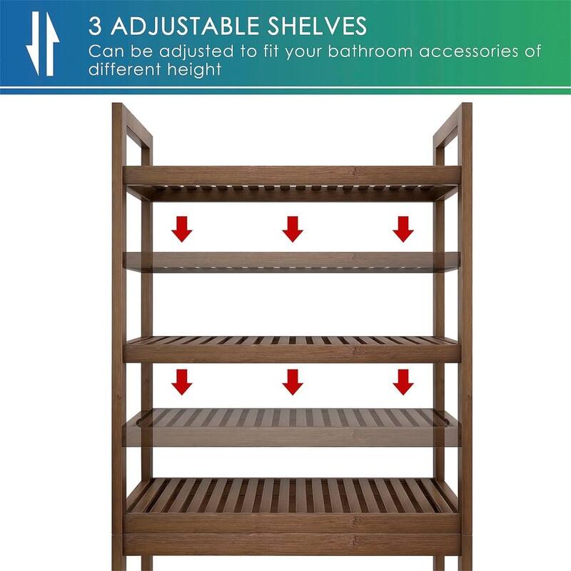 Over The Toilet Storage - 10.2D x 24.8W x 67H