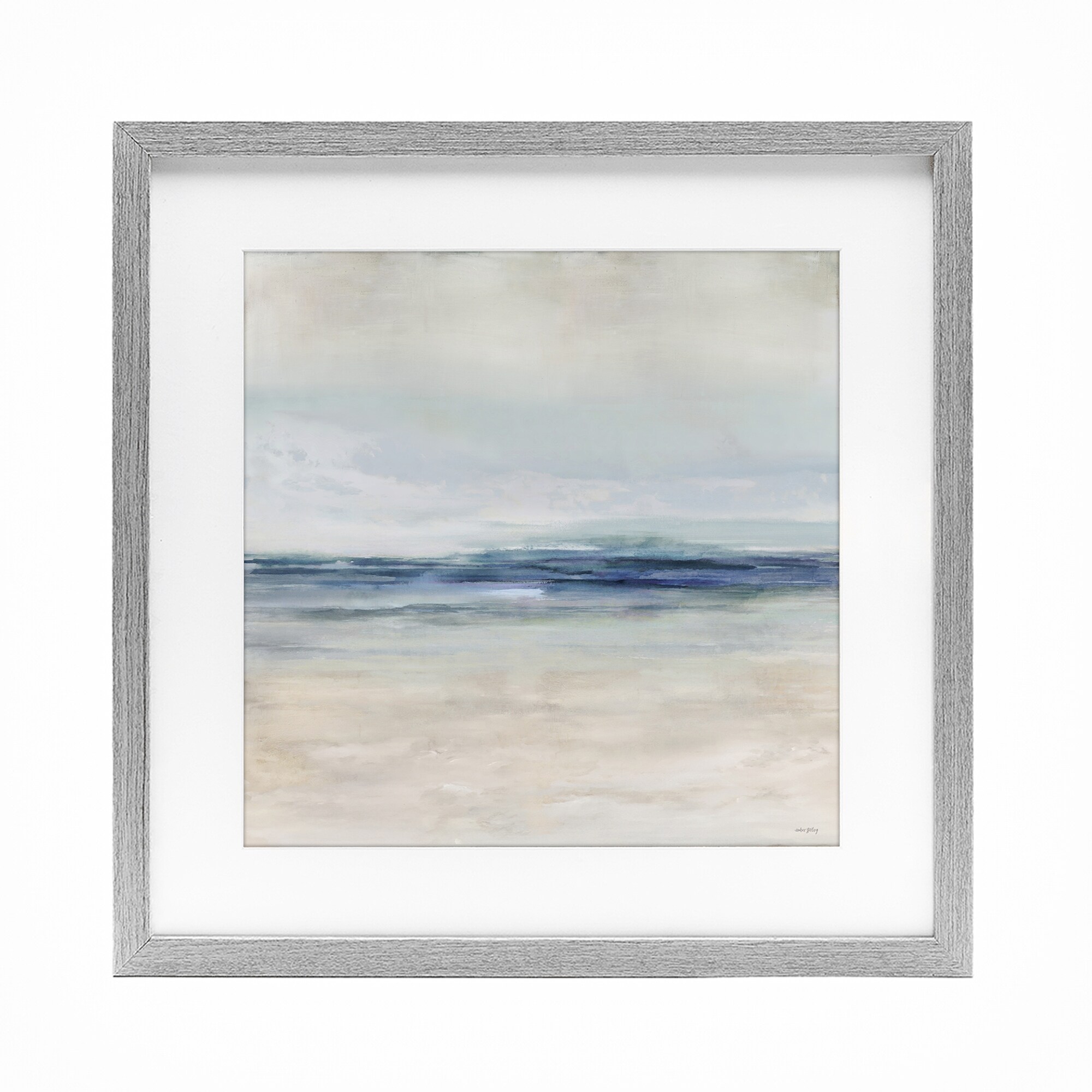 Coastal Calm Beach Horizon Amber Sterling