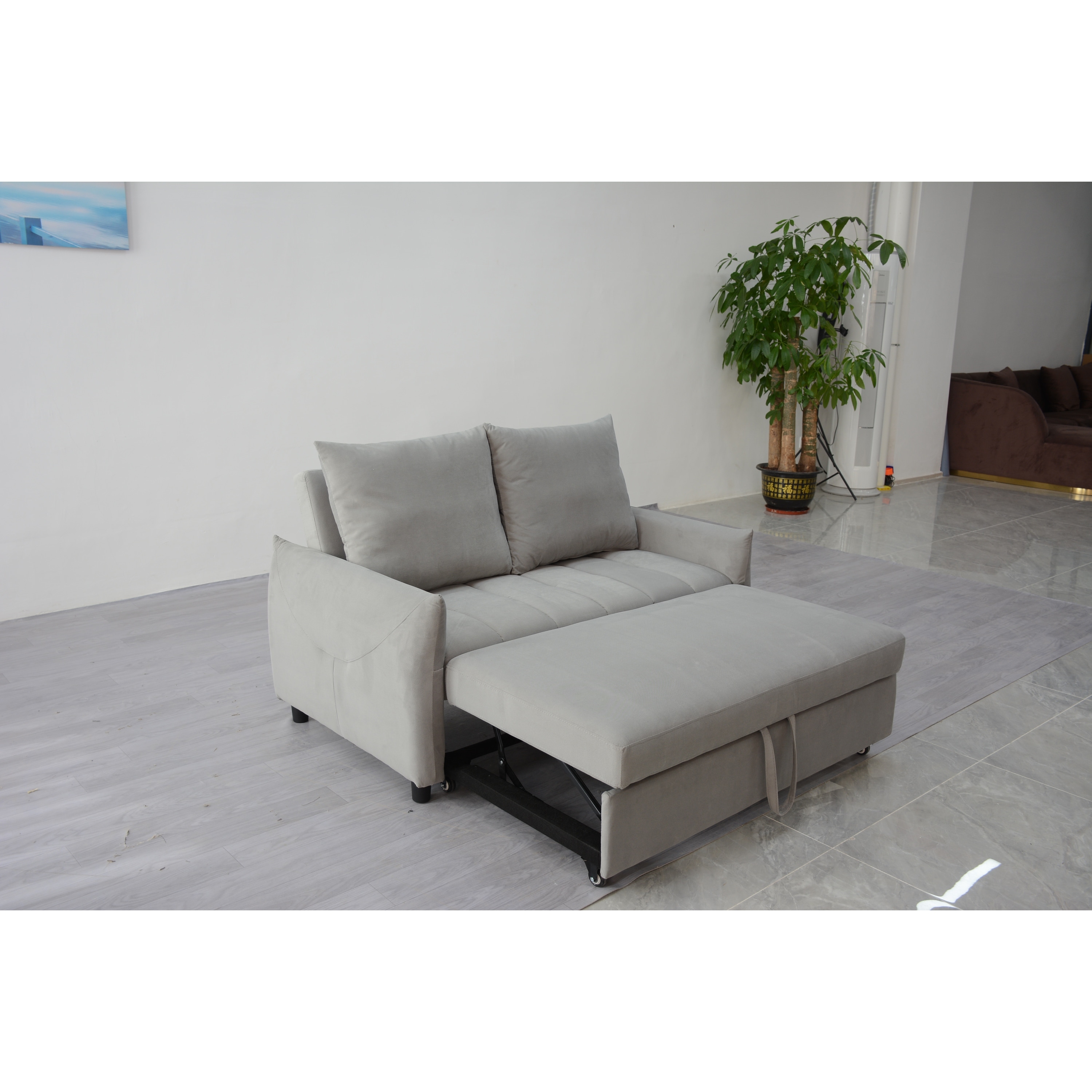 Affordable Pull-Out Sofa Bed For Guest Rooms With Durable Fabric