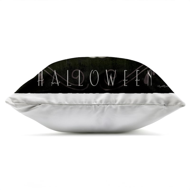 Stupell Happy Halloween Cat & Pumpkin Printed Outdoor Throw Pillow Design by Elizabeth Tyndall