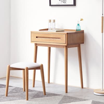 24 inches Solid Wood Table Desk with Storage Drawer