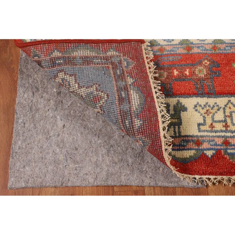 Tribal Geometric Ziegler Area Rug Hand-Knotted Oriental Wool Carpet - 7'10"x 9'8"