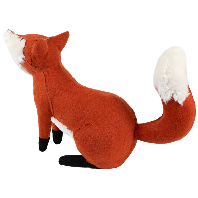 Plush Autumn Harvest Sitting Fox Figure - 15.75"