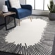 preview thumbnail 1 of 1, SAFAVIEH Handmade Fifth Avenue Arvenita Modern New Zealand Wool Rug 10' x 14' - Ivory/Black