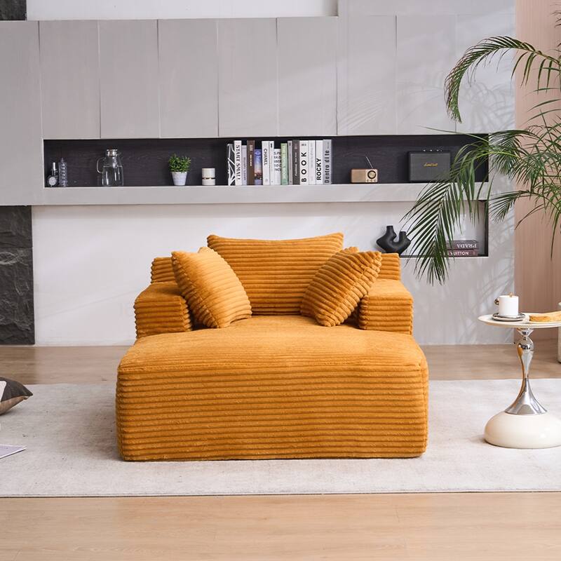 Versatile Oversized Chaise Longue Chair for Relaxing and Sleeping