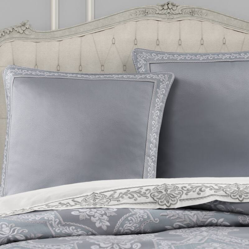J. Queen New York Sondra Powder Blue Euro Sham - Powder Blue - Euro Square