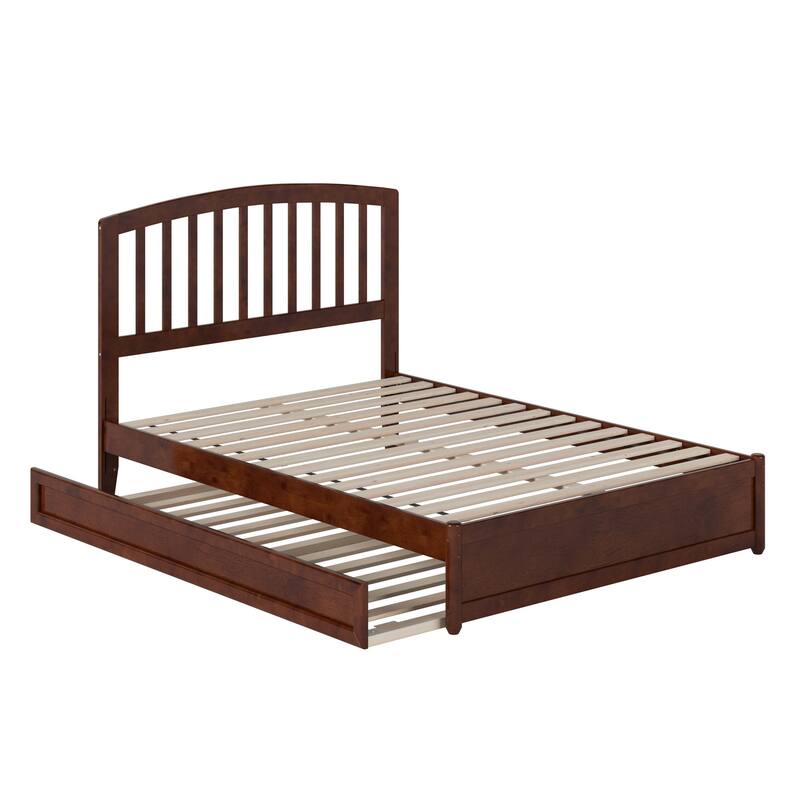 Lucia Platform Bed with Panel Footboard and Twin Trundle