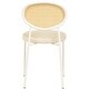 preview thumbnail 79 of 78, Leisuremod Euston Modern Dining Chair Upholstered Velvet or Leather Seat Wicker Back Accent Chair for Home Living Room & Kitchen
