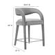 preview thumbnail 37 of 44, Pinnacle Performance Velvet Counter Stool Set of Two
