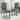 Fabric Upholstery High Back Tufted Parson Dining Chairs and Black Legs Set of 2