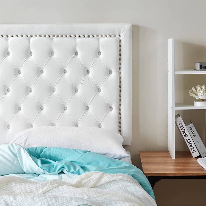 Tavira Allure® College Dorm Headboard with Legs - Tufted Rivet by DormCo