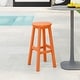 preview thumbnail 66 of 97, Laguna Hdpe All Weather Outdoor Patio 29" Round Bar Stool