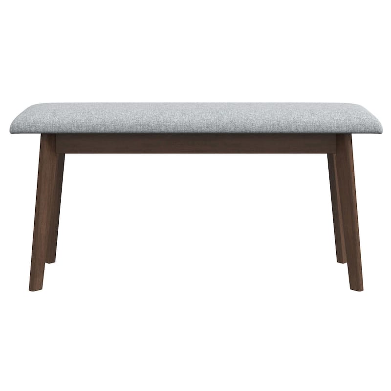 GDFStudio - Carlos Modern Fabric Upholstered Solid Wood Bench - 47.24"W