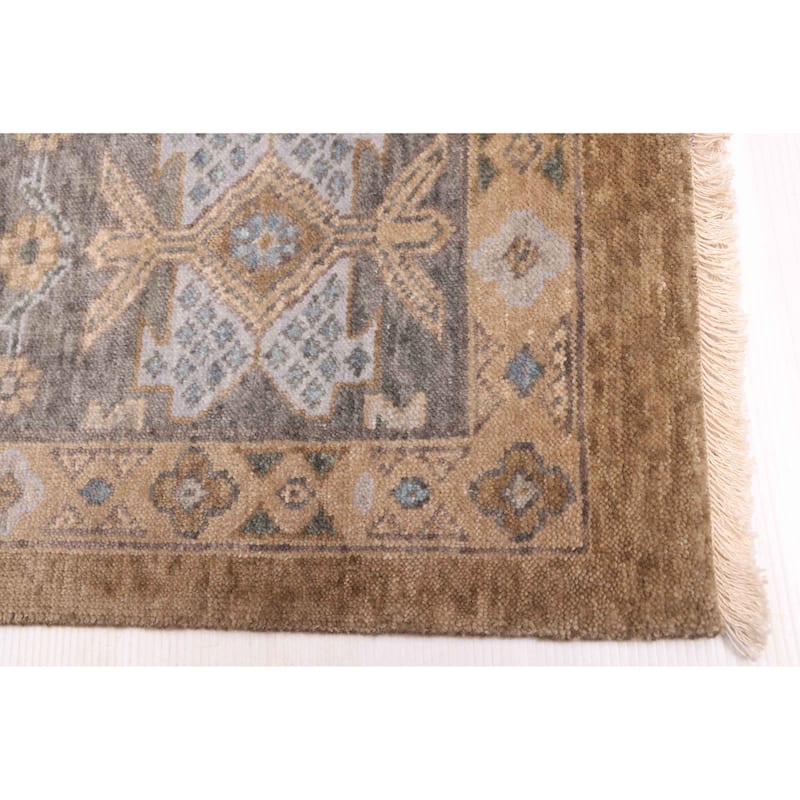 ECARPETGALLERY Hand-knotted Jules Sultane Grey Wool Rug - 9'1 x 11'11