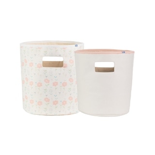 Sealy Baby Soft Storage - Coral and Blossoms (2 Pack)