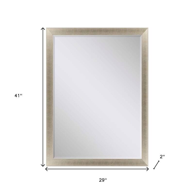 HomeRoots 41" Gold Accent Mirror - 29.00 in. x 41.00 in. x 2.00 in.