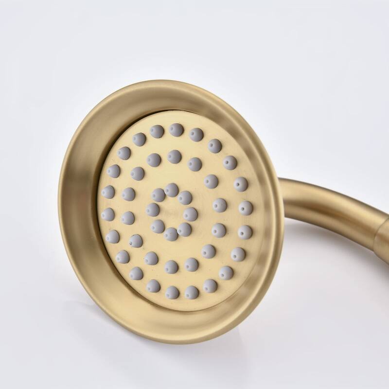 Brushed Gold Shower System with Handheld and 4 Body Sprays