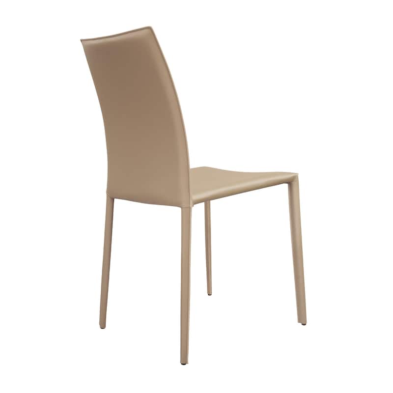Lynda Mid-Century Modern Bonded Leather Dining Chair