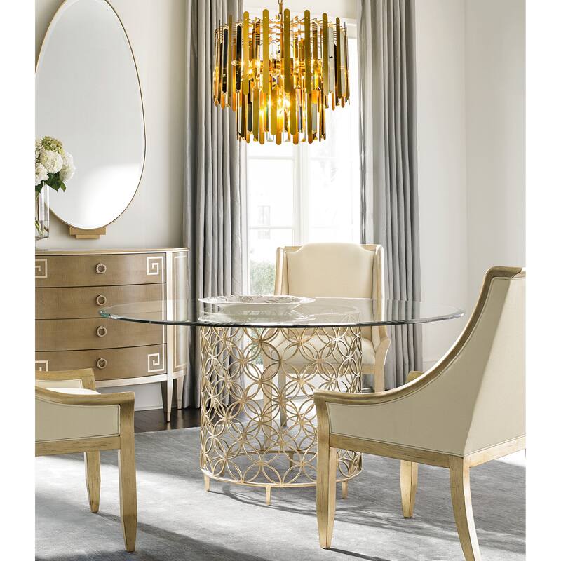 9/10-Light Luxury Stainless Steel Chandelier with Crystal Accents