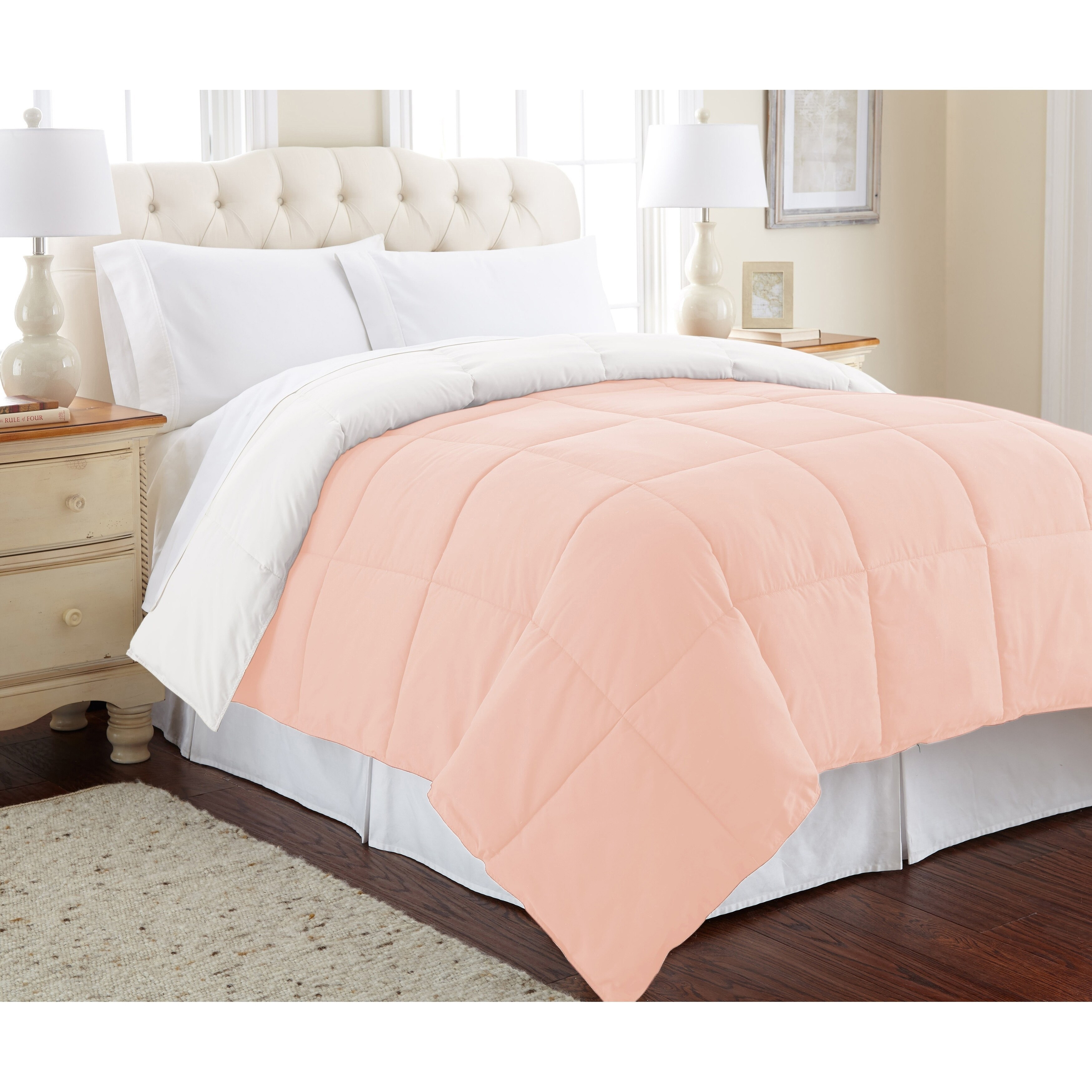 Full//Queen, Grey Devon Bedding Collection Modern Reversible Luxury Ultra Soft Comforter Design for Home Hotel D/écor Refinery29 All Season Premium 4 Piece Set