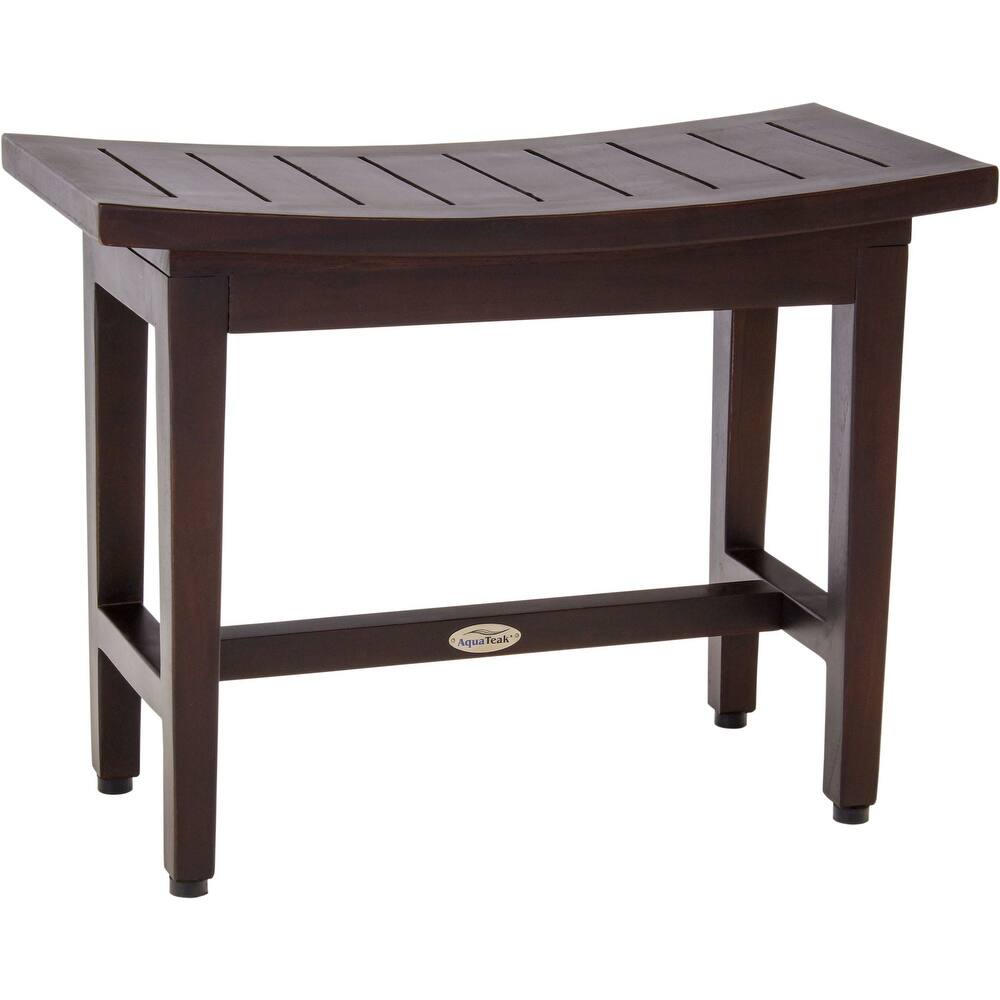Patented Maluku Lotus Teak Shower Bench