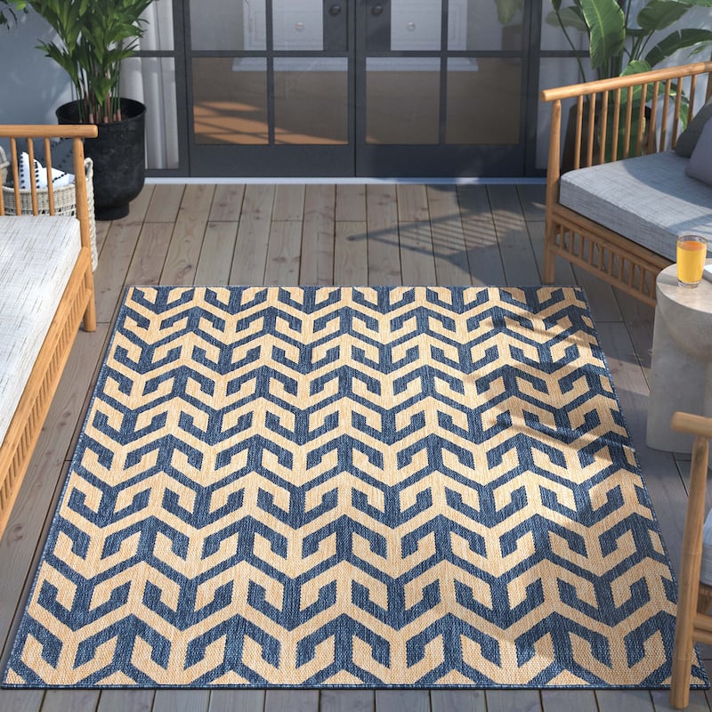 Well Woven Medusa Atlantis Indoor Outdoor Modern Area Rug