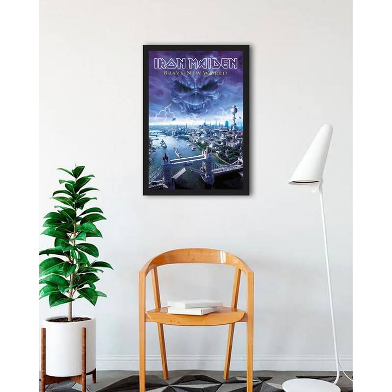 Iron Maiden Brave New World Framed Poster - 24 x 36 Inch