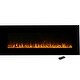 preview thumbnail 6 of 4, Hastings Home 54" Electric Fireplace- Wall Mount, Front Vent, LED Flame Technology & Remote Control - 54” x 20” x 4.75”