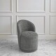 preview thumbnail 2 of 9, Modern Armless 360-Degree Swivel Dining Chair Barrel Chair