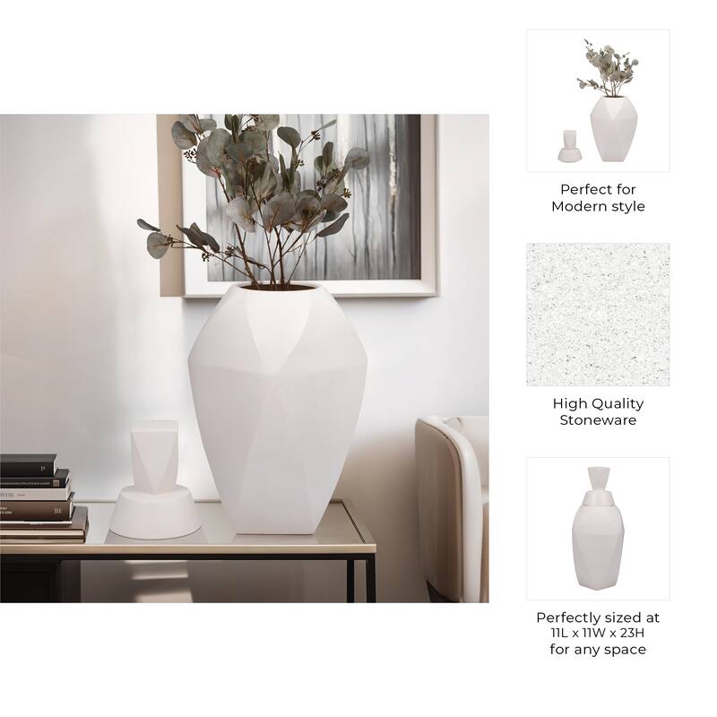 Modern Ceramic Jar with Removeable Lid - Home Decor