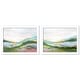 preview thumbnail 1 of 3, Highland by PI Creative Art 2 Piece White Framed Print Wall Art Set 11 x 14