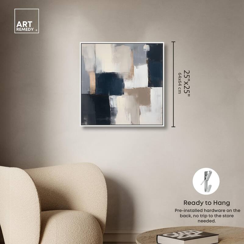 Blue Mood Depth III Canvas by Art Remedy
