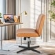 preview thumbnail 36 of 66, Desk Chairs. Cross Legged Office Task Armless Wide Vanity Makeup Chair Computer Chairs for Home Office