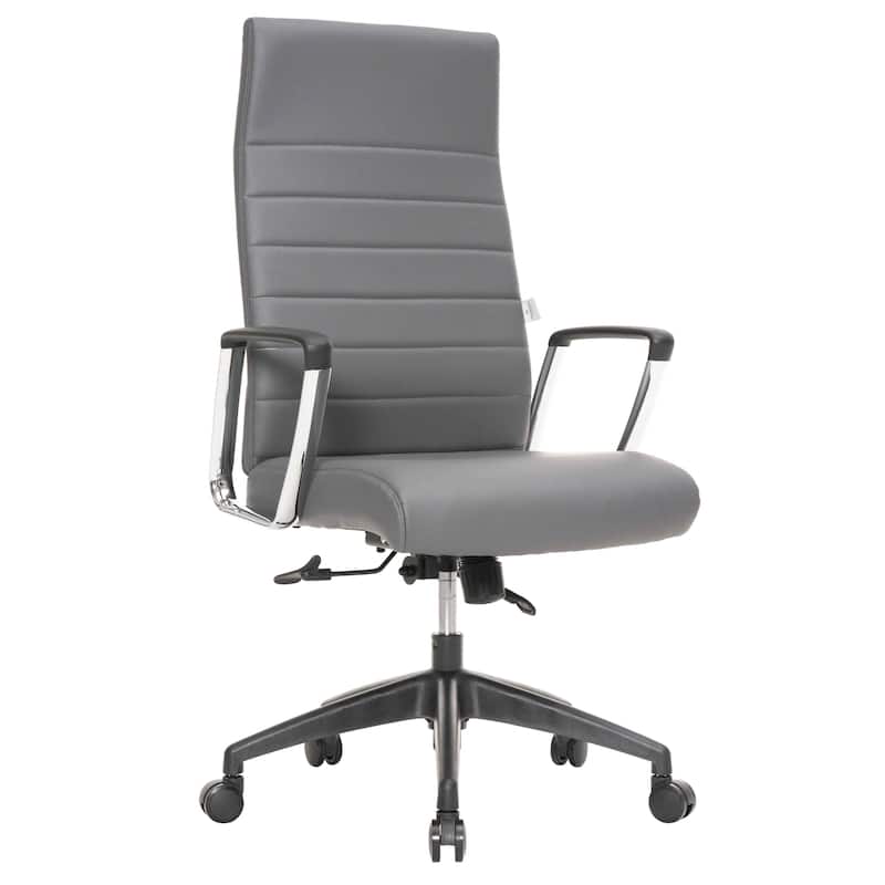 Hilton Modern High Back Ergonomic Leather Office Chair with Adjustable Height, Swivel, and Tilt for Conference or Executive Desk
