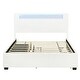 preview thumbnail 4 of 29, Queen Platform Bed with RGB LED, Trundle, and Storage