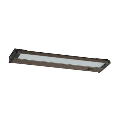 Xenon Nxl 22-inch Oil-Rubbed Bronze Under Cabinet, White Glass Diffuser