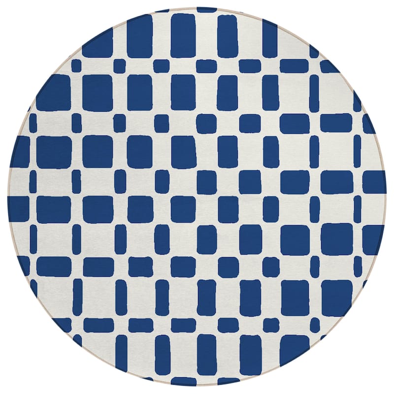 Machine Washable Indoor/ Outdoor Chantille Contemporary Geo Rug