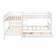 preview thumbnail 7 of 15, Twin L-Shaped Bunk bed with Drawers,Space-Efficient Multifunctional Bunk Bed With Storag