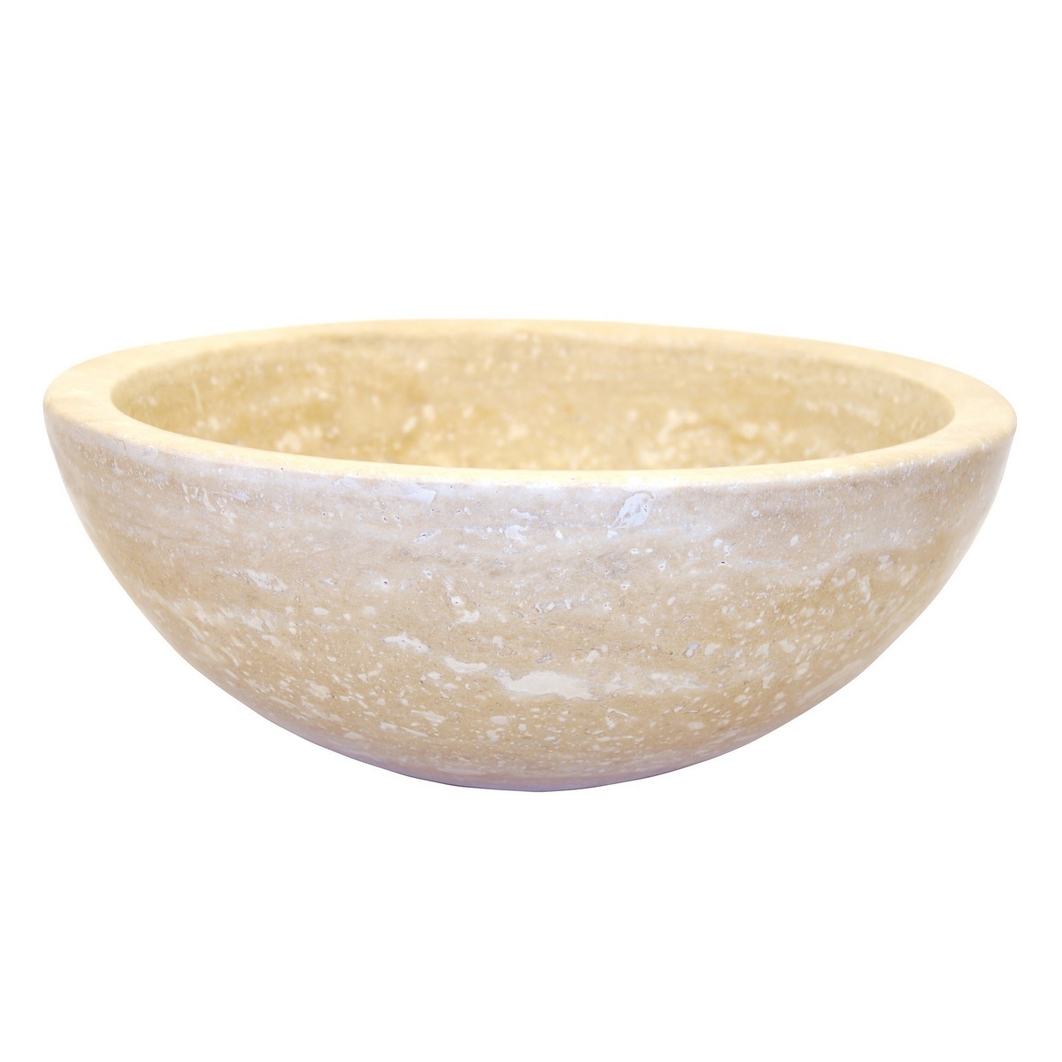 Shop Eden Bath Small Vessel Sink Bowl Honed Beige Travertine