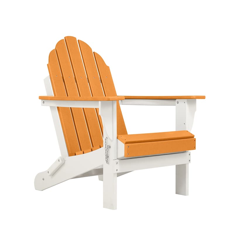 Aoodor Folding Patio Chairs - Stylish and Portable Seating - Orange