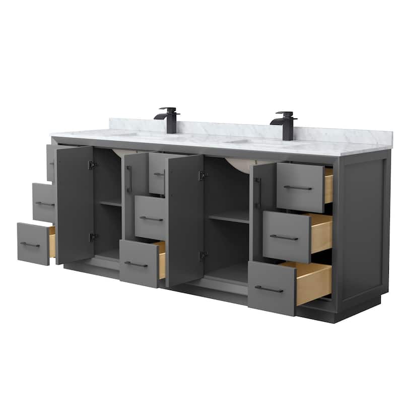 Wyndham Collection WCF414184D-NAT-UNSMXX Strada 84" Free Standing