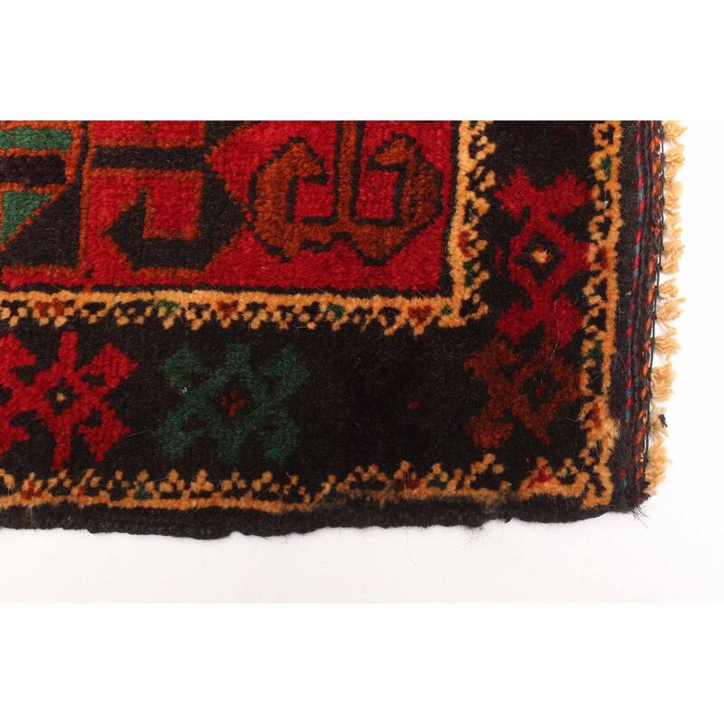 ECARPETGALLERY Hand-knotted Teimani Red Wool Rug - 3'8 x 6'4